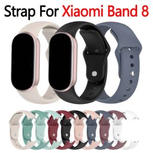 Silicone Strap for Xiaomi Mi Band 10 9 8 Sport Soft Rubber Bracelet Wristband Correa Xiaomi Smart Band 8 9 10 NFC Accessories