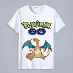 Bandai | Pok É Mon Pok É Mon T-shirt Pikachu Doll Anime Peripheral Pocket Monsters Men and Girls Childrens Clothing