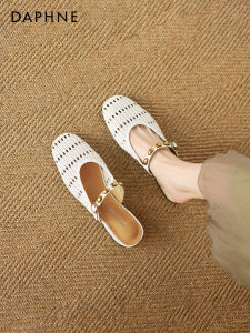 Daphne | Bohemian Style Peep Toe Mule Sandals 2026 New Design