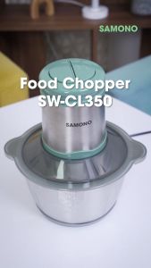 [Best Seller] SAMONO Chopper 2L Stainless Multifungsi Hemat Daya 4 Mata Pisau Food Grade Garansi 1 Tahun SW-CL350