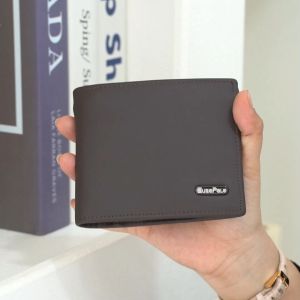 Euro Polo Top Grain Leather Bi-Fold RFID Blocking Men’s Big Size Wallet with Zipper Cash Compartment - EWB 40165-67