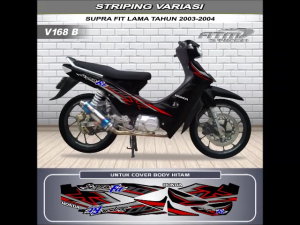 Striping Variasi Honda Supra Fit Lama Tahun 2003-2005