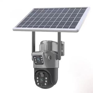 Kamera CCTV Solar Panel Dual Lens PTZ Two Way Audio PIR WiFi