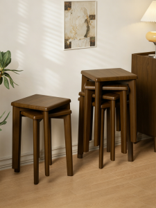 XIANGNANSONG | Stackable Wooden Stool