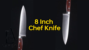 CAWANFLY 8" Chefs Knife Colored Wood Single Steel Head Handle Chefs Knife Stainless Steel Household Knife Slicing Knife Fish Knife