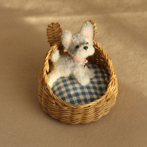 Miniature Simulation Doll Handmade Twist Stick Puppy Suitable for Bjd Ob11 Dollhouse Decoration Childrens Day Gift Birthday Gift