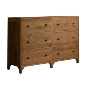 NONG HOME | Retro and Minimalist Solid Wood Six-drawer Chest for Storage