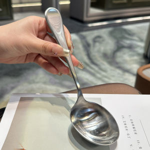 Deep Head Stainless Steel 316 Soup Spoon Large Rice Spoon High Aesthetic Value Dining Utensils Western Cutlery Deep Spoon