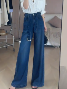 MANMI | Quần Jeans Dày Retro Suông Rộng
