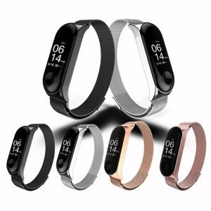 Milanese Loop Strap For Xiaomi Mi Band 6 5 4 3 Stainless Steel Magnetic Bracelet Metal Wristband for Miband 5 6 Strap Smart Band