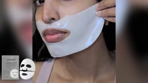 Jaysuing Collagen Anti-Wrinkle Mask Anti-Aging Firming Stickers Collagen Moisturizing Frown Lines Removal Mask 1pc
