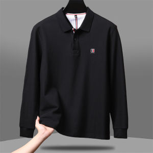 เสื้อโปโลเสื้อแขนยาวผ้าฝ้ายแท้100% แฟชั่นฤดูใบไม้ร่วงเสื้อยืดกอล์ฟลำลองผ้าฝ้ายที่มีคุณภาพสูงกำหนดเองพิมพ์ลาย