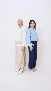 COTTON INSTYLE - Maira Jaket Turtle Neck Parasut Wanita