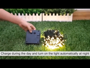【Buy1 Take 1】12m Solar Christmas Lights Outdoor Waterproof Solar Powered Led String Light Garden Decoration Fairy Lights COD