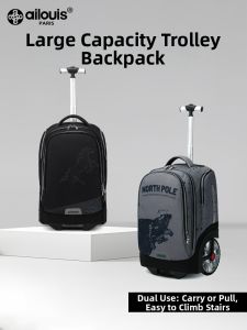 Stair Climbing Load Reduction Wheeled Backpack for School Children