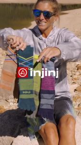 INJINJI ถุงเท้าวิ่งแยกนิ้ว ผู้หญิง WMN RUN LW NO SHOW COOLMAX XTRA 2024 BLACK ข้อสั้น สีดำใหม่