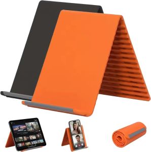 Universal Foldable Flexible Silicone Phone Stand Multi-Angle Adjustable Bendable Desktop Holder Portable Thin Flat Stand