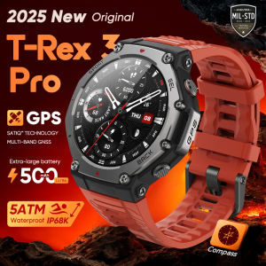 2025 Original T-Rex 3 Pro Military GPS Smart Watch 5ATM Waterproof Built-in GNSS Clcok Compass Altimeter 500mAh Smartwatches Men