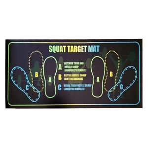 1 Pcs Easy-to-clean Diatomaceous Earth Squat Training Mat Fitness Mat With Anatomical Foot Positions For Leg Muscle Exercises