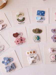 Quality Safety Hair Clips for Babies Girls Fresh Style Floral Hair Accessories Infant Hair Clips Cute Flower Hairpins