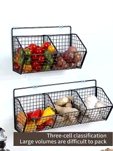 Kitchen Fruit Basket & Wall Mounted Organizer Rack: A Comprehensive Guide