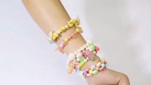 24 Grid DIY Handmade Beaded Toy Crafts Kids Bead Bracelet Jewelry Making Gift Set for Girl