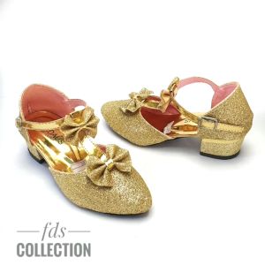 Sepatu anak hak perempuan sepatu pesta anak perempuan sepatu hell anak
