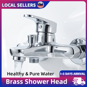 Dual Mode Bathroom Shower Mixer Tap Anti-Rust Solid Brass Hot and Cold Faucet Splash-Free Ceramic Valve Water Heater Tap