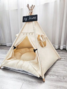 Internet Celebrity Teddy Doghouse Cat Nest Pet Tent Corgi Dog Bed Cat Nest Winter Heattech Small and Medium-Sized Dogs Removable and Washable