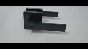 Black Door Handle Door Handle Lock Square Channel Privacy Mask Interior Bedroom Room Bathroom Lock Home Lock