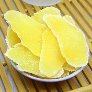 Dried Ginger Slices with Brown Sugar