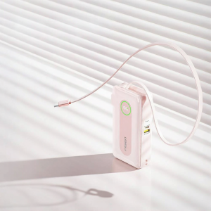 PISEN | 65W With Retractable Plug Type-C Cable Portable Fast Charging Power Bank 20000mAh