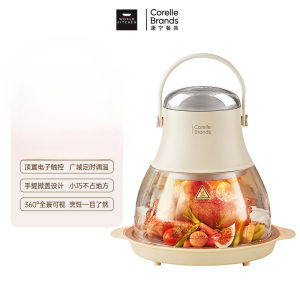 Convenient Home Use Glass Air Fryer Large Capacity Multifunctional Integrated Visible Light Bulb 2025 New Model Kitchen Appliance