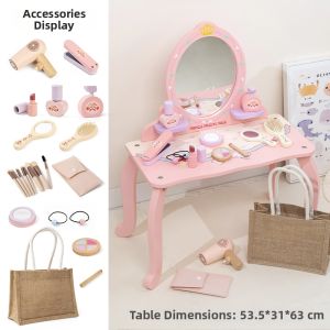 Realistic Children Wooden Dressing Table