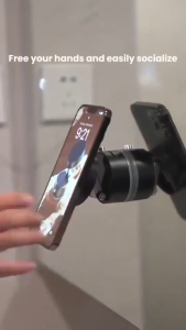 ที่วางโทรศัพท์มือถือแบบสูญญากาศ หมุนได้ 360° แม่เหล็กดูดสูญญากาศแบบดูดซับ Vacuum Phone Holder