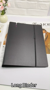 Long Ring Binder Legal Size Binder Notebook Cover Cardboard Folder Organizer File Storage 2/3/5 Holes
