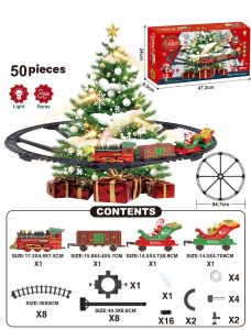 Electric Train Track Toy Car Christmas Gifts Classic Railway Locomotive Trucks Model Toys with Lights Music for Boys Girls kids