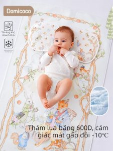 Domicoco | Thảm Lụa Mát Mẻ Thoáng Khí Cho Bé Mùa Hè