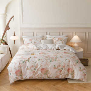 Super Beautiful New Arrival! Export Tail Sheet 100% Pure Cotton Four-Piece Set All Year Round Thick Cotton Quilt Cover Bed Sheets Bedding