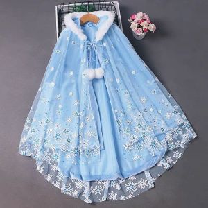 Elsa Halloween Cloak Insulated Warmth