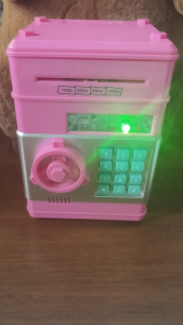 【Malaysia Ready Stock】ATM Machine Password Safe Box Coin Bank Auto Masuk Duit Kertas & Syiling Mainan Budak Perempuan Lelaki