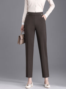 High Waist Straight Leg Pants Womens Spring Autumn New Style Loose Casual Trousers Nine Points Small Size West Pants