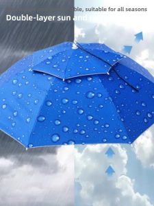 Sun Protection Rain Hat Foldable Large Size