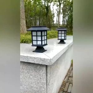 Lampu Taman Solar Model Eropa Tancap Tenaga Surya Sensor Otomatis Lampu Hias Kebun Taman Depan Rumah Solarcell Tahan Air