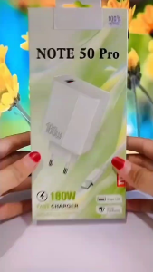 Charger 180W For INF NOTE 50 PRO Quick Charge3.0 Adaptor + Kabel Data Micro Type C Support Fast Charging
