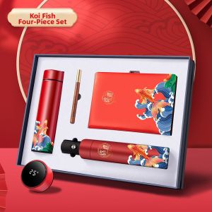 Business Gift Set Umbrella And Thermos Flask