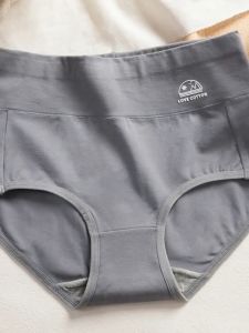 INTIMA 3PCS/Set M-XXL High Waist Pure Cotton Panties Women Briefs Underwear Girls Panty Antibacterial Cotton Crotch