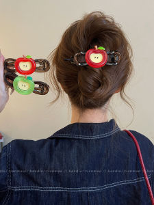 Sweet Apple Twist Hair Grips for Women Hair Accessories Korean Style Fashionable Hair Clips Hair Bands Hair Hoops Hair Rings