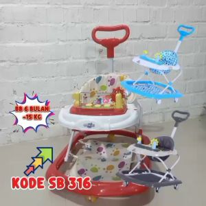 Baby Walker Spacebaby Space Baby SB 316 Musik Babywalker Dorongan