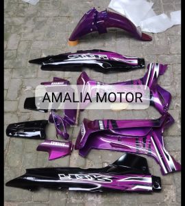 Cover Body Fiz R F1z R  Fiz r fullset warna ungu magenta  Cover Body full Set Halus YAMAHA F iz R ungu magenta